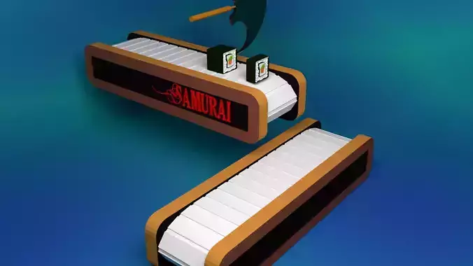 Sushi cut animation