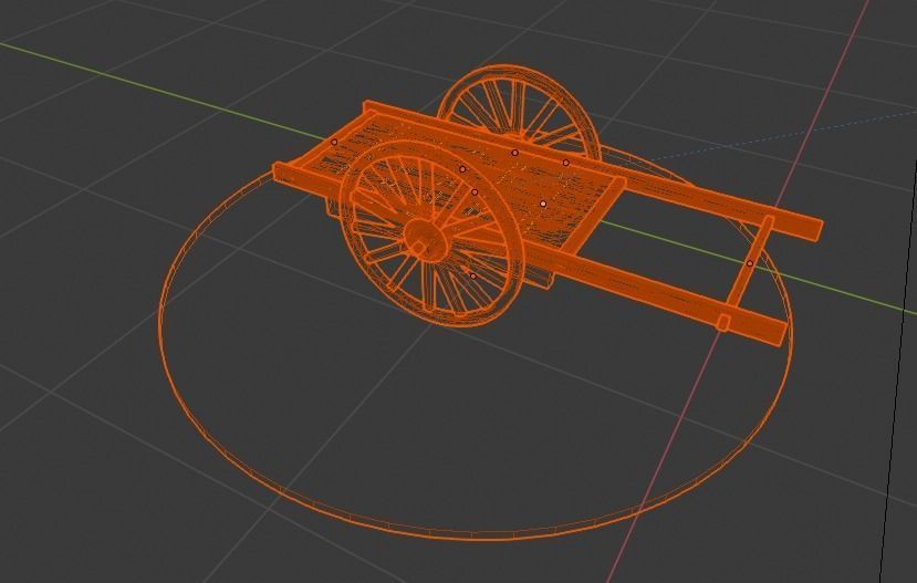 Kimetsu No Yaiba - Medieval Cart Low-poly 3D model_10