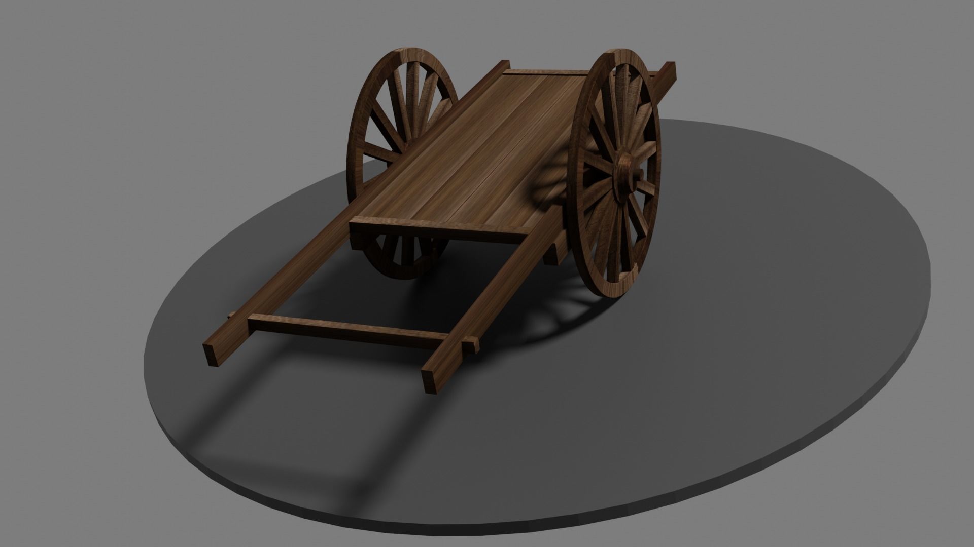 Kimetsu No Yaiba - Medieval Cart Low-poly 3D model_5