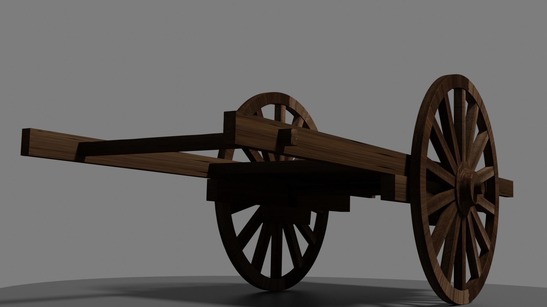 Kimetsu No Yaiba - Medieval Cart Low-poly 3D model_3