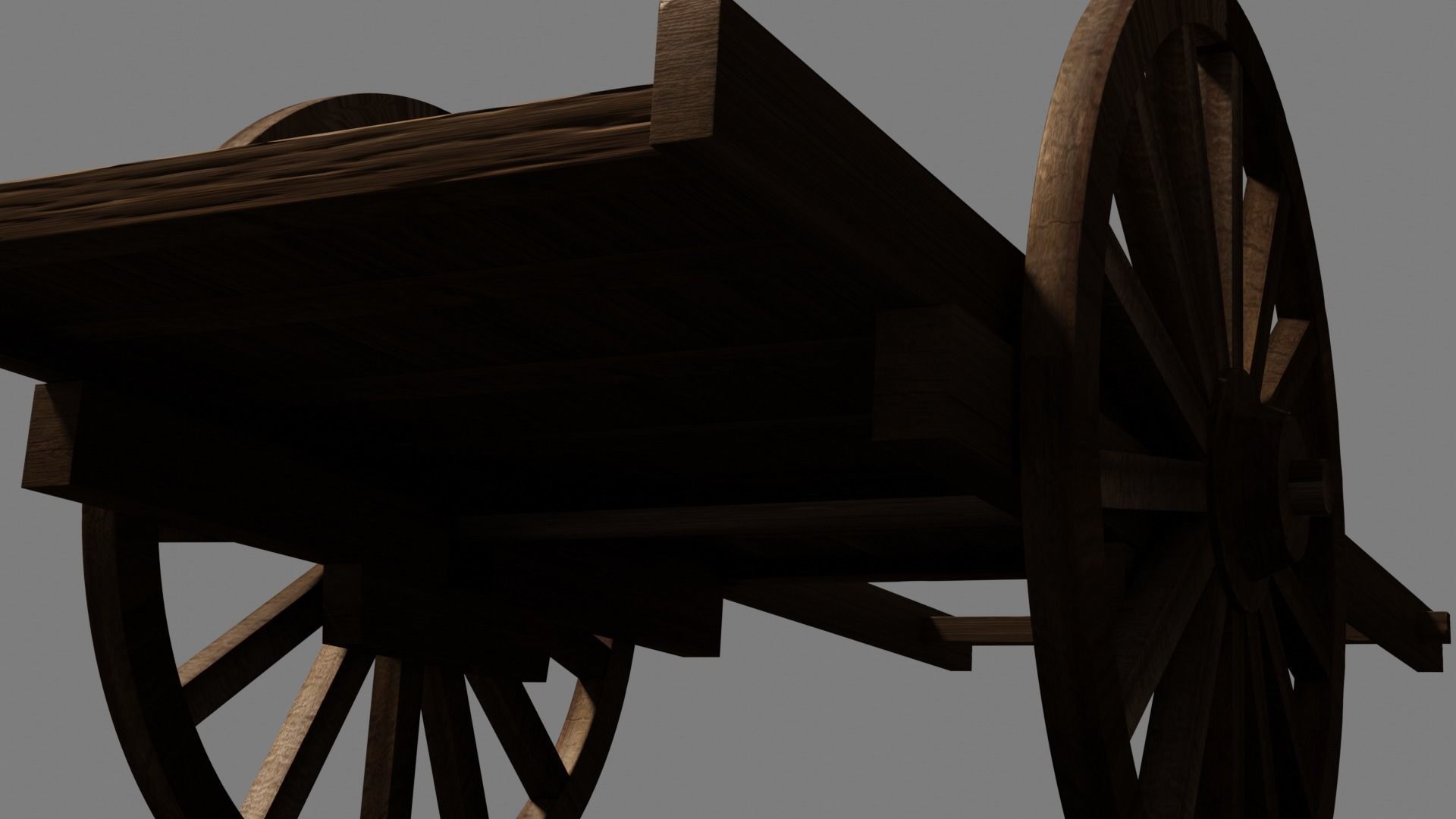 Kimetsu No Yaiba - Medieval Cart Low-poly 3D model_12