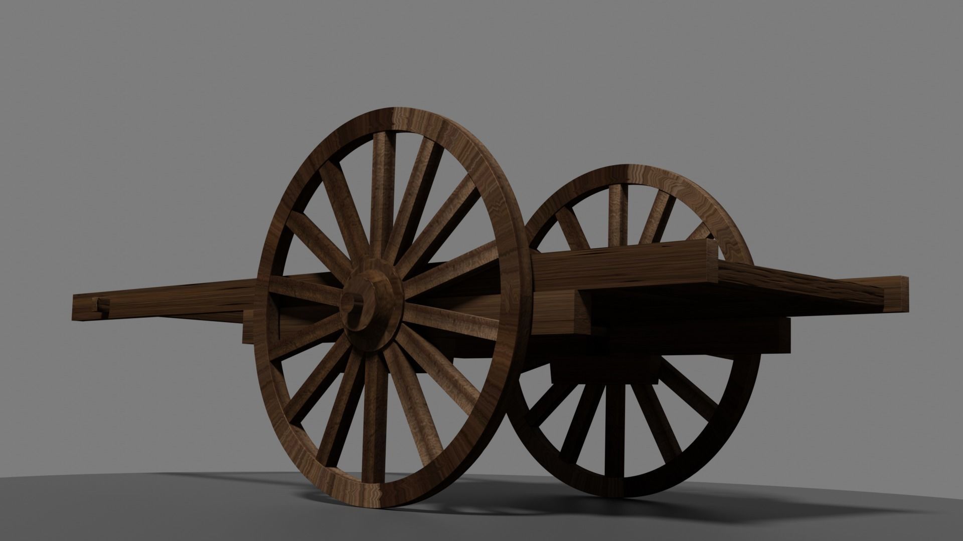 Kimetsu No Yaiba - Medieval Cart Low-poly 3D model_8