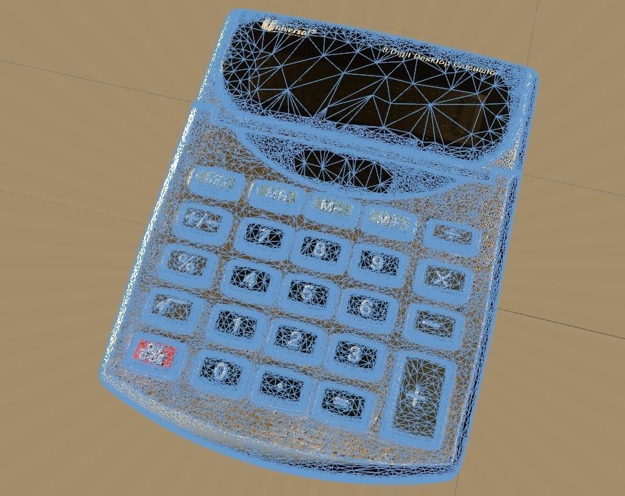 Realistic Calculator 3D model_6