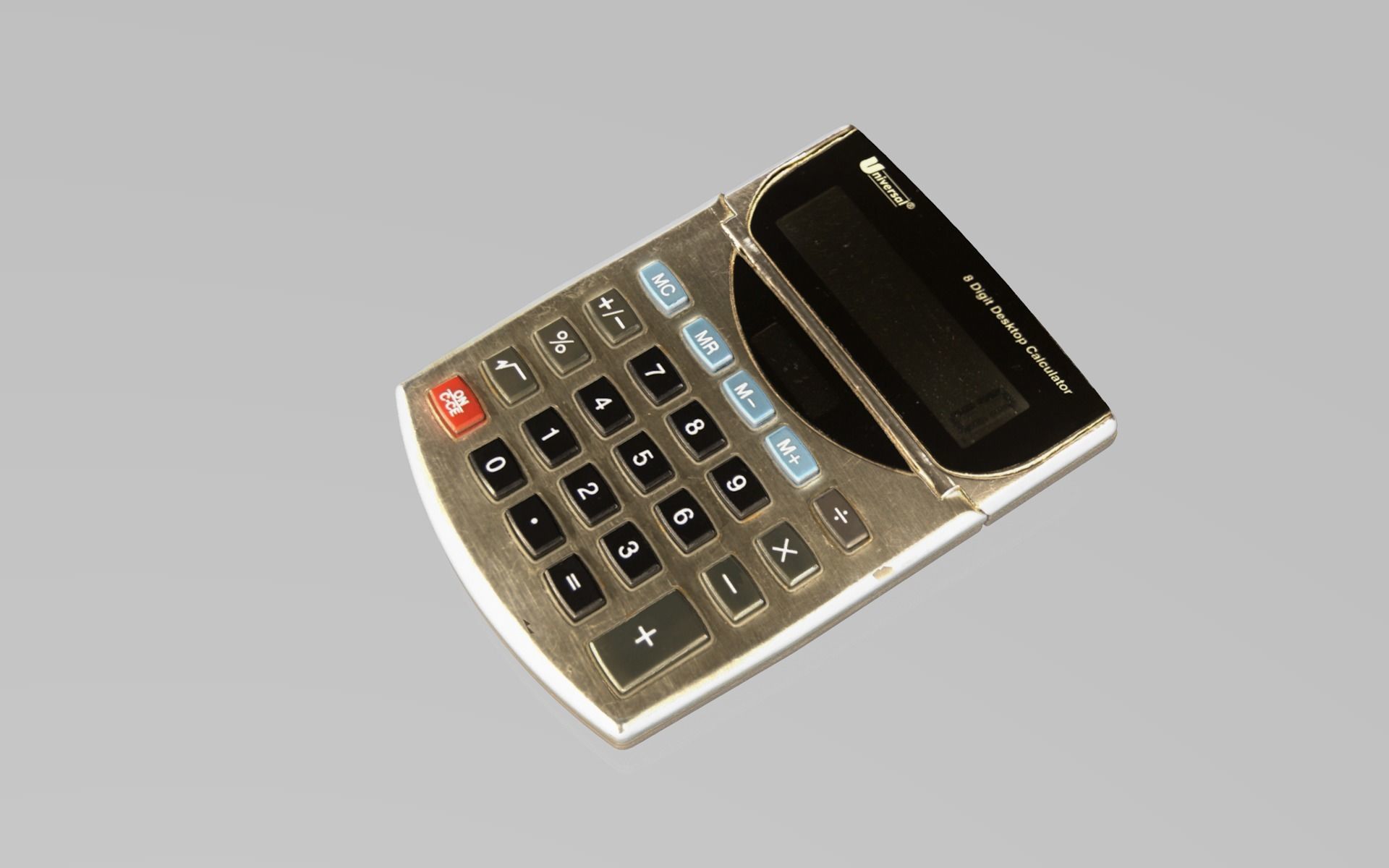 Realistic Calculator 3D model_2