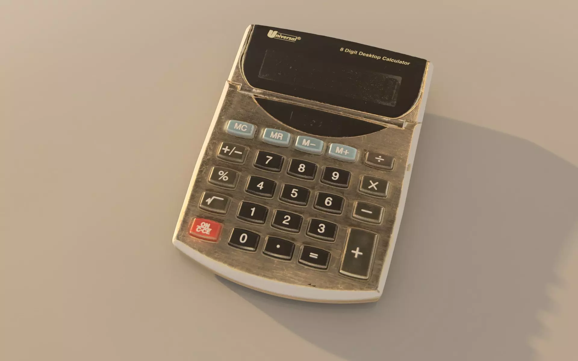 Realistic Calculator 3D model_0