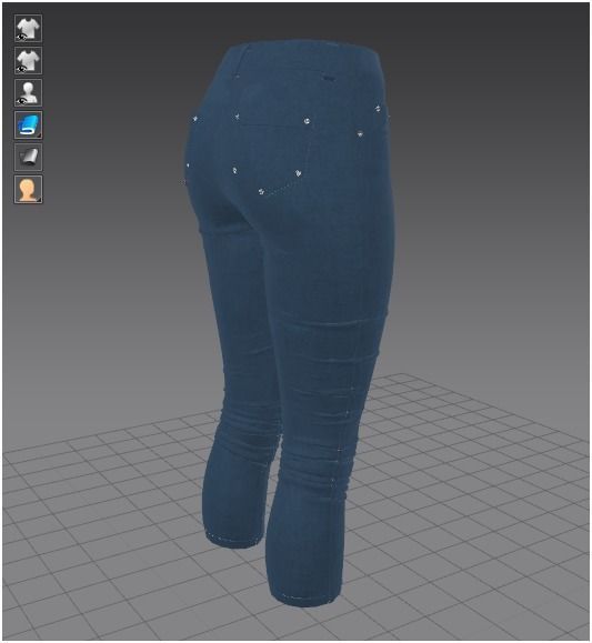 Marvelous Designer Clothes - Female Jean 3D model_7