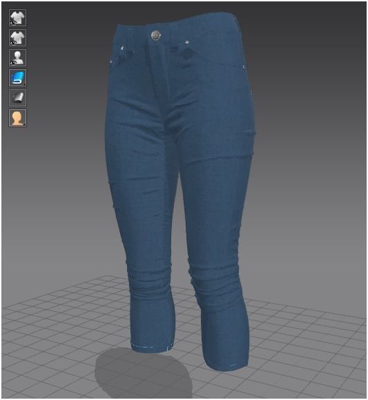 Marvelous Designer Clothes - Female Jean 3D model_6