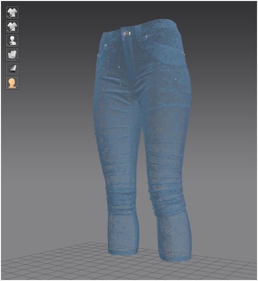 Marvelous Designer Clothes - Female Jean 3D model_8