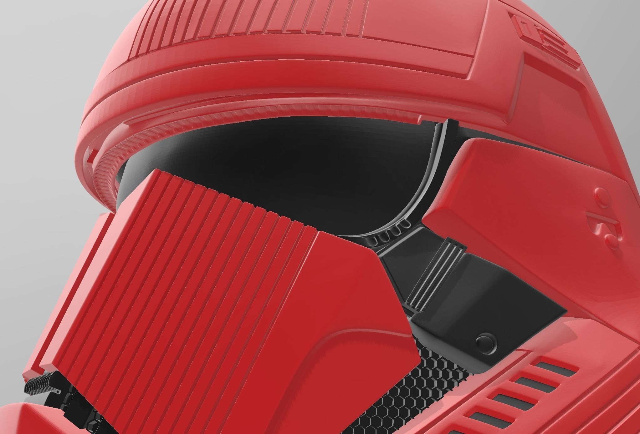 Star Wars EP9 The Rise of Skywalker Sith Trooper Helmet Cosplay 3D print model_9
