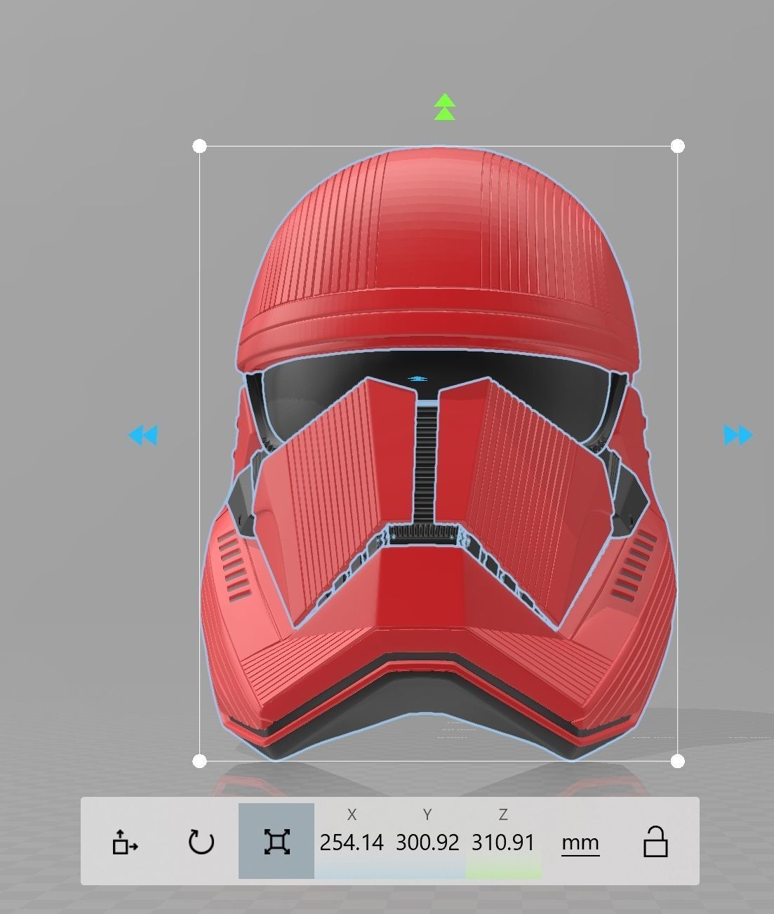 Star Wars EP9 The Rise of Skywalker Sith Trooper Helmet Cosplay 3D print model_14