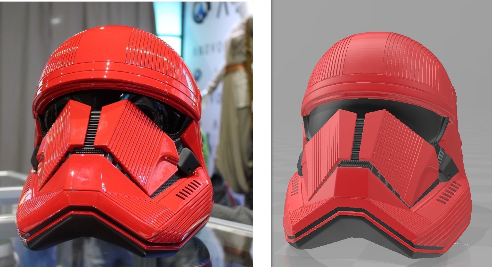 Star Wars EP9 The Rise of Skywalker Sith Trooper Helmet Cosplay 3D print model_13