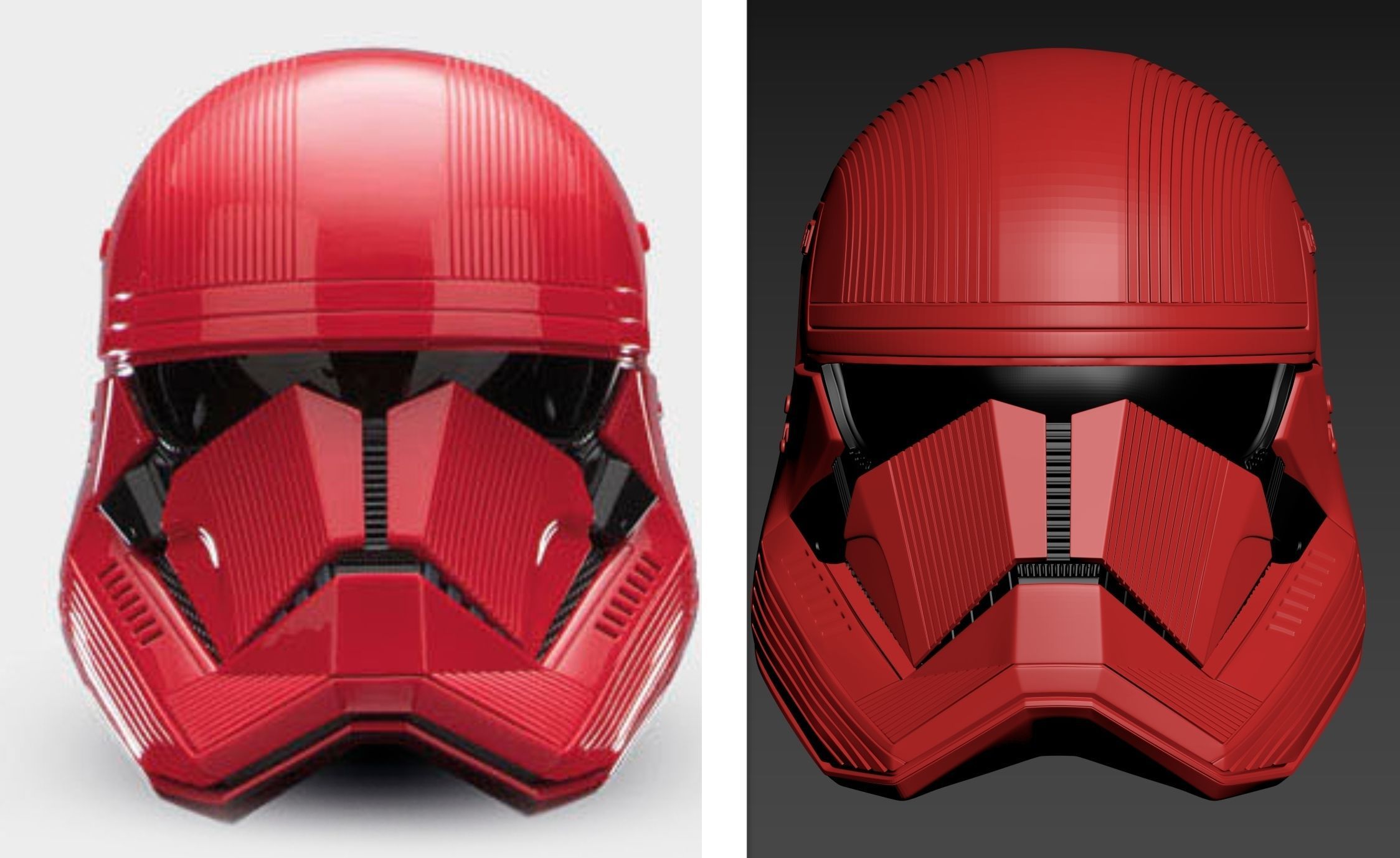 Star Wars EP9 The Rise of Skywalker Sith Trooper Helmet Cosplay 3D print model_10