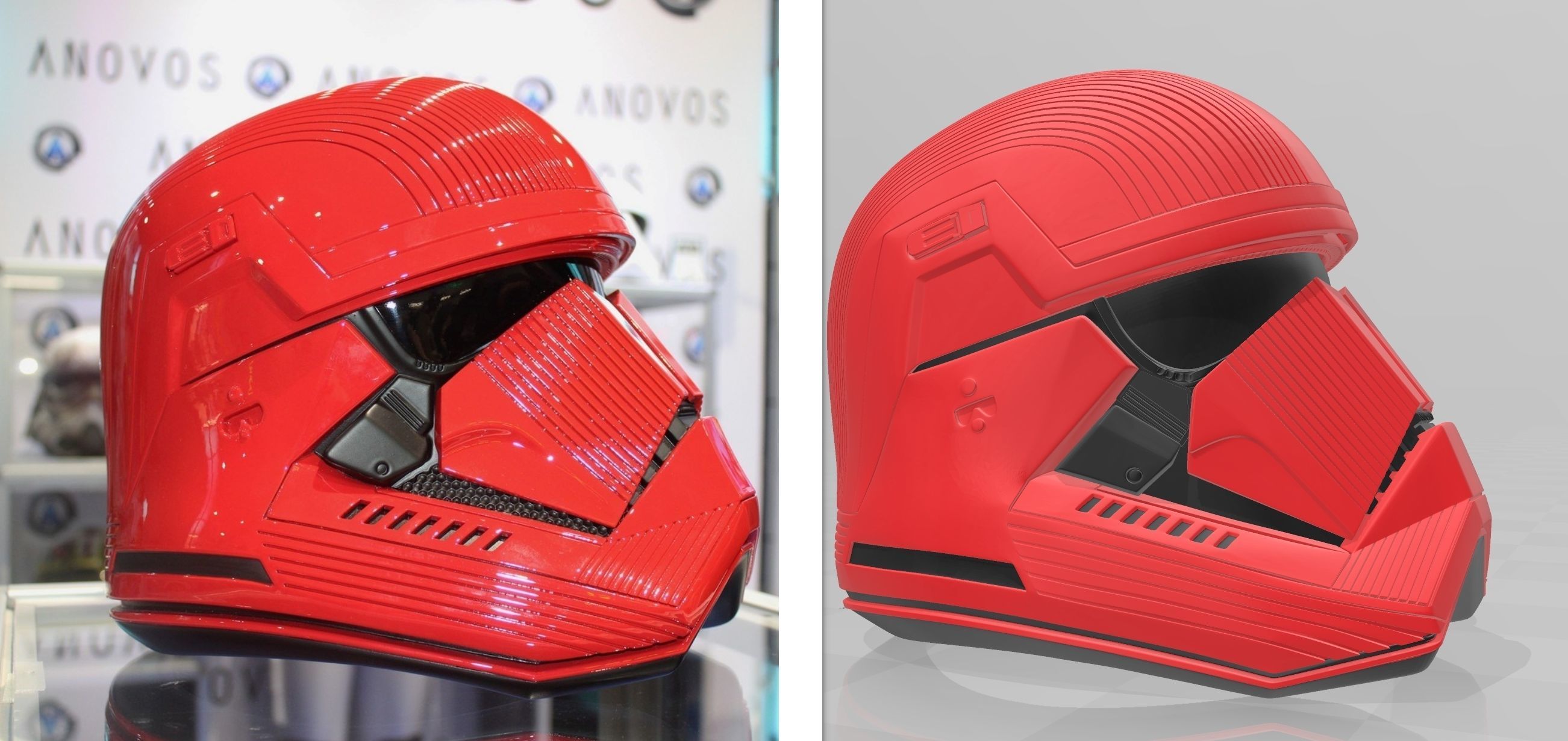 Star Wars EP9 The Rise of Skywalker Sith Trooper Helmet Cosplay 3D print model_11