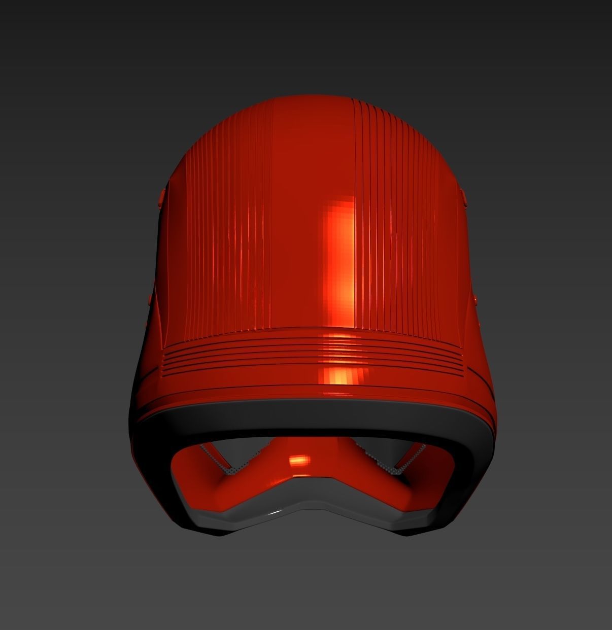 Star Wars EP9 The Rise of Skywalker Sith Trooper Helmet Cosplay 3D print model_6