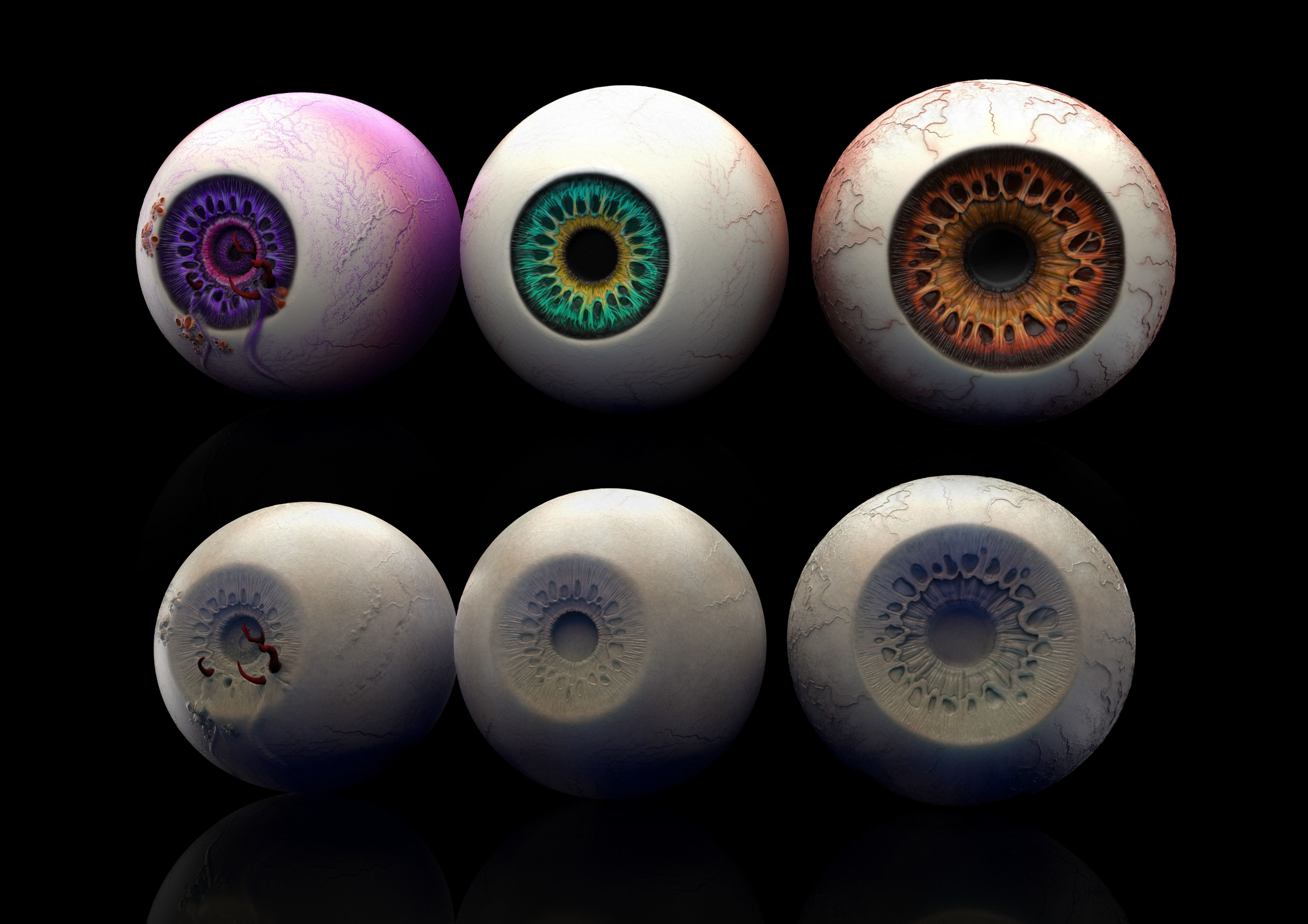 Eyes Preset 3D model_2