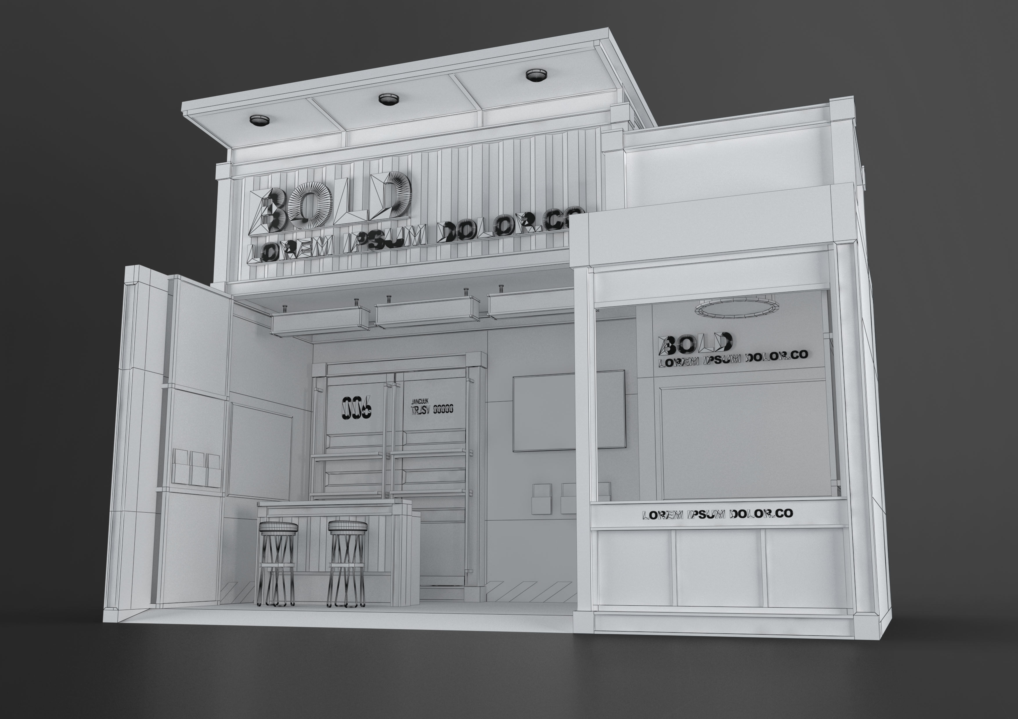 EXHIBITION STAND 006 18 sqm 3D model_5