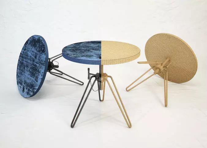 round table Free 3D model_0