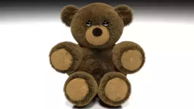 Fluffy Teddy Bear - Blender
