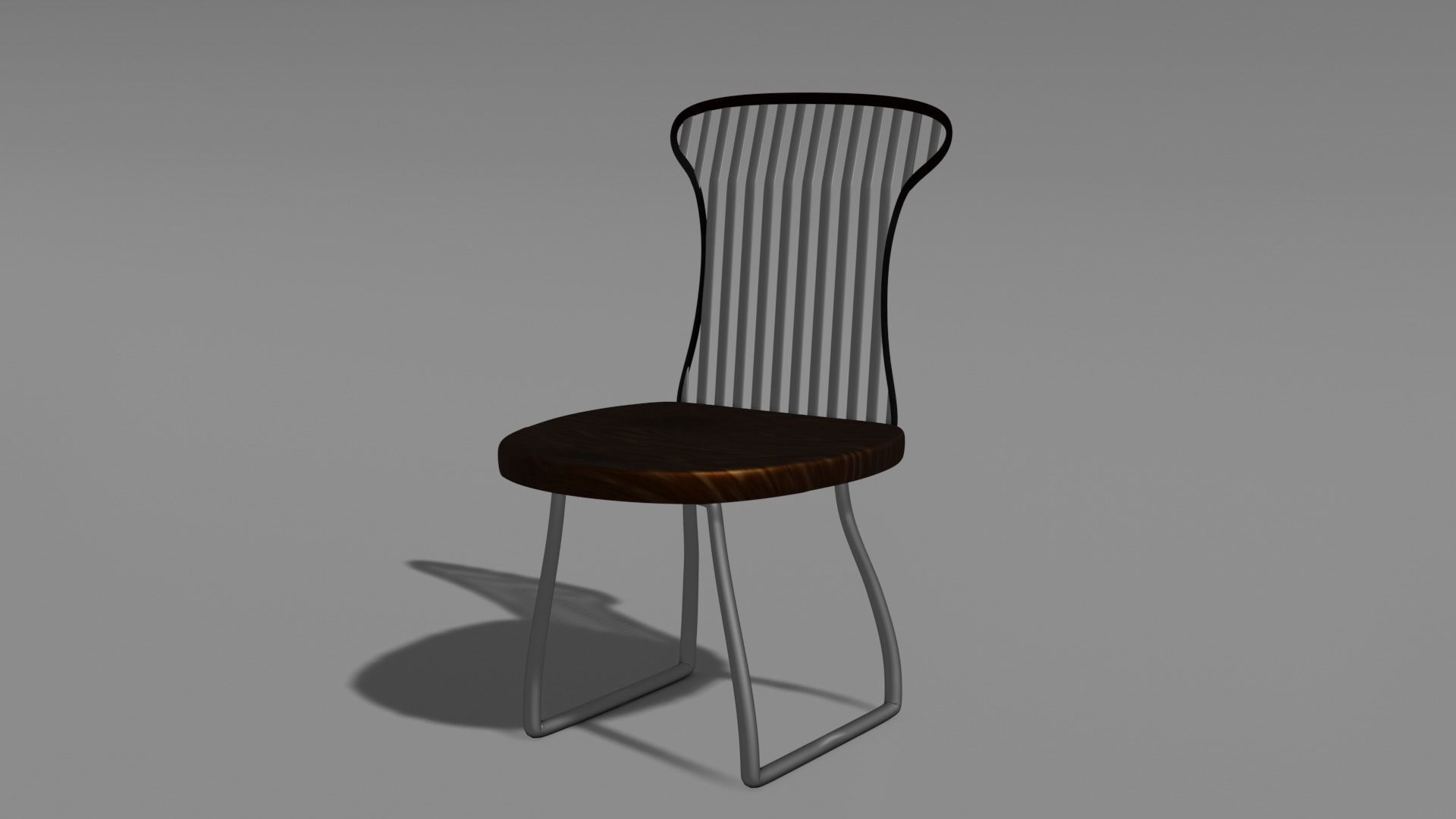 Simple chair 3D model_1