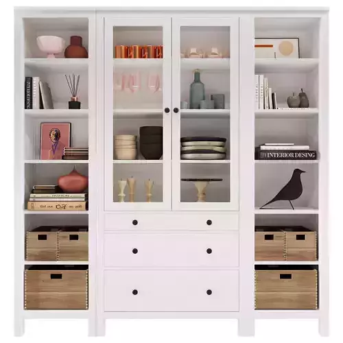 Hemnes Display Cabinet 3D model
