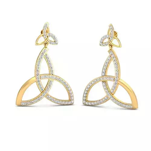 Women long earrings 3dm stl render detail 3D print model