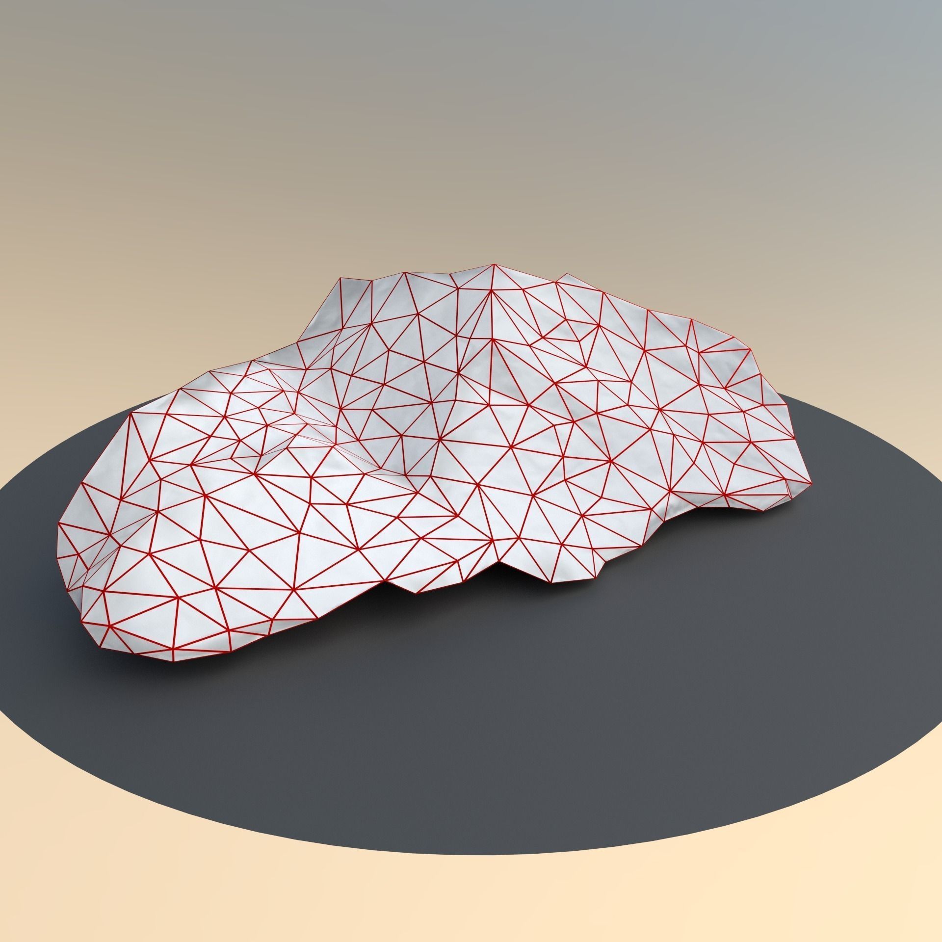 Scanned Game And Render Ready Rusty Rock Low-poly 3D model_5