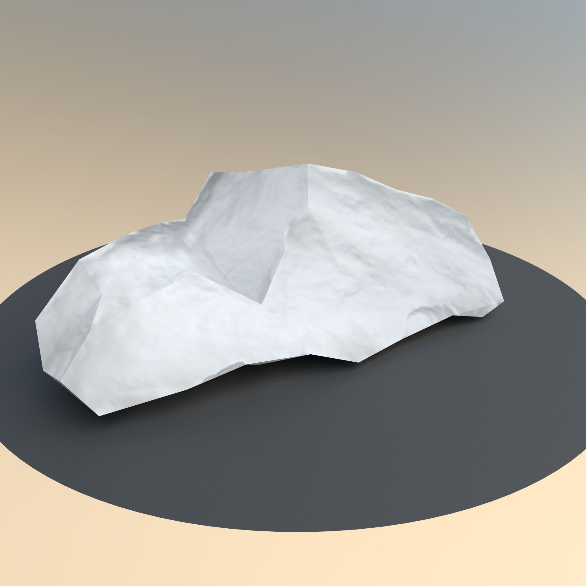 Scanned Game And Render Ready Rusty Rock Low-poly 3D model_8
