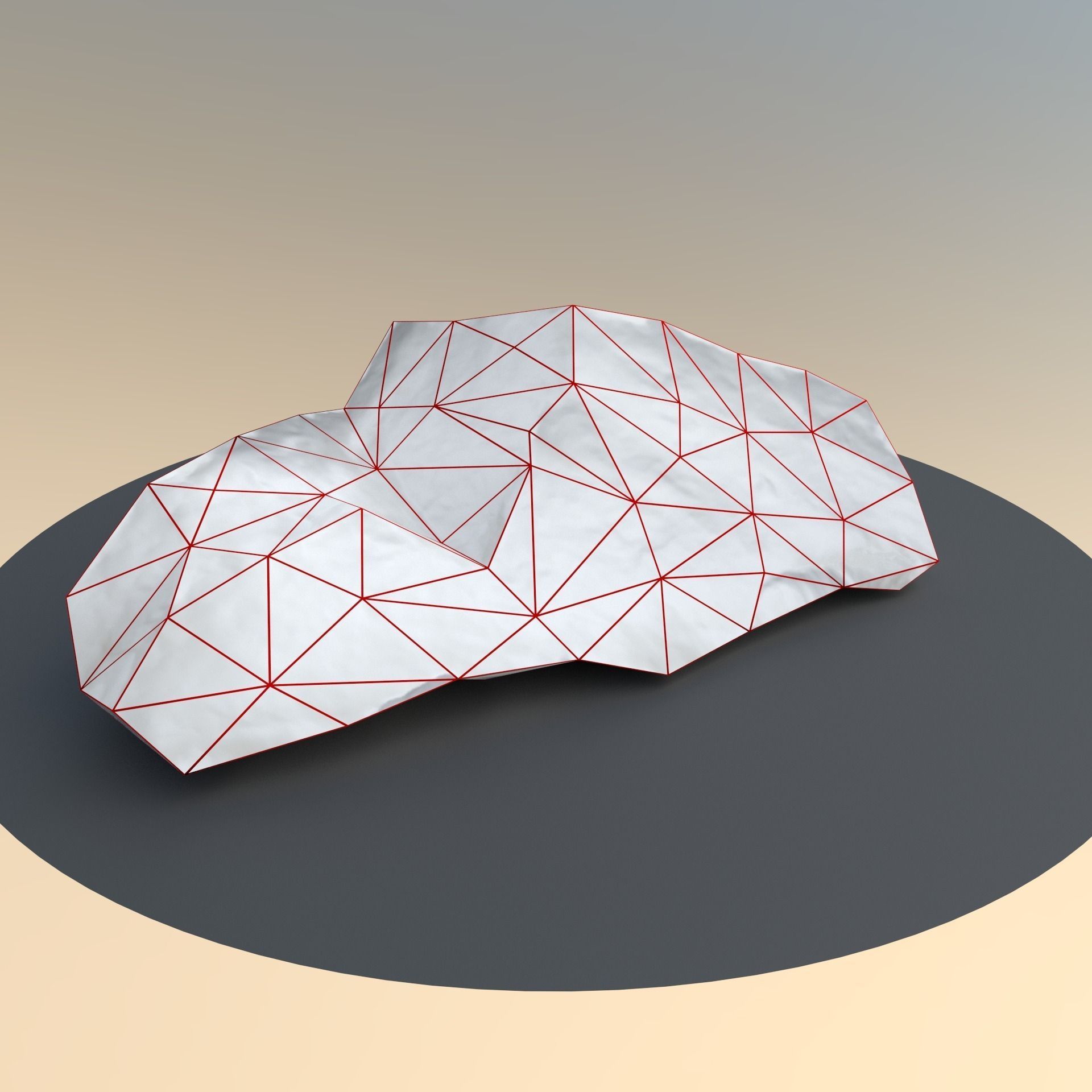 Scanned Game And Render Ready Rusty Rock Low-poly 3D model_9