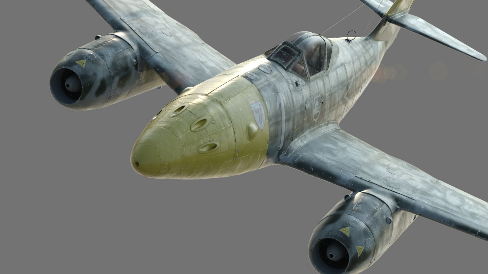 Me 262 A-2b German Fighter 3D Model Game ready .obj .fbx .ma .mb ...
