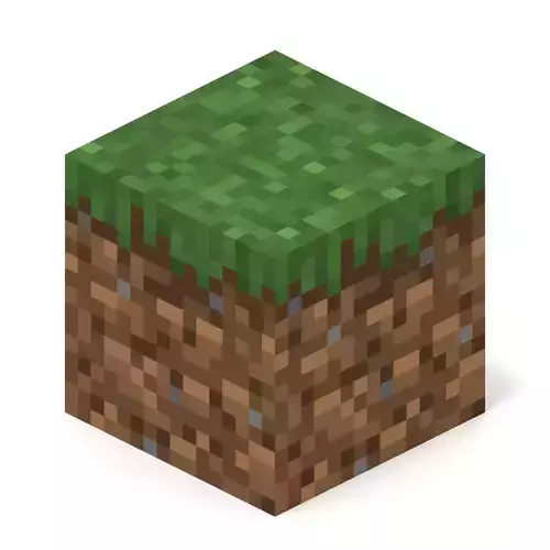 Minecraft Grass Block Free 3D model