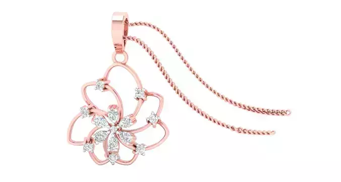 Women pendant-earrings set 3dm stl render detail 3D print model