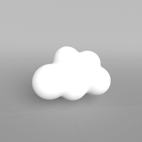 Low Poly Cloud 001 Low-poly 3D model