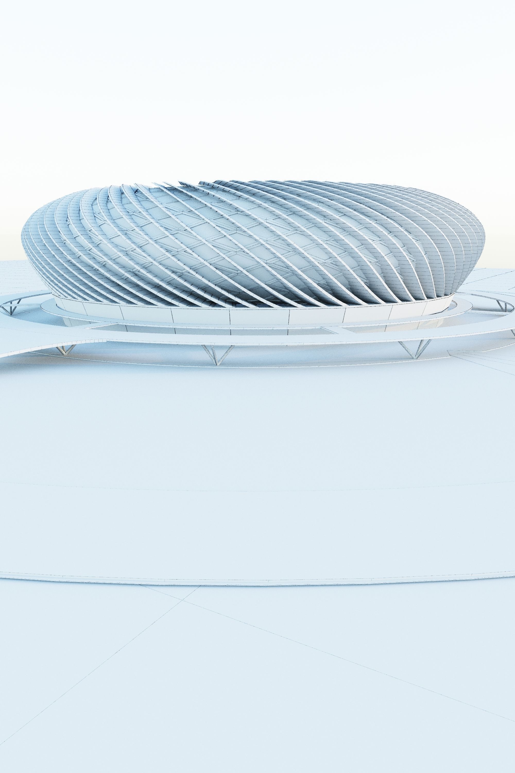 Stadium09 soccer stadium with circular shape 3D model_8