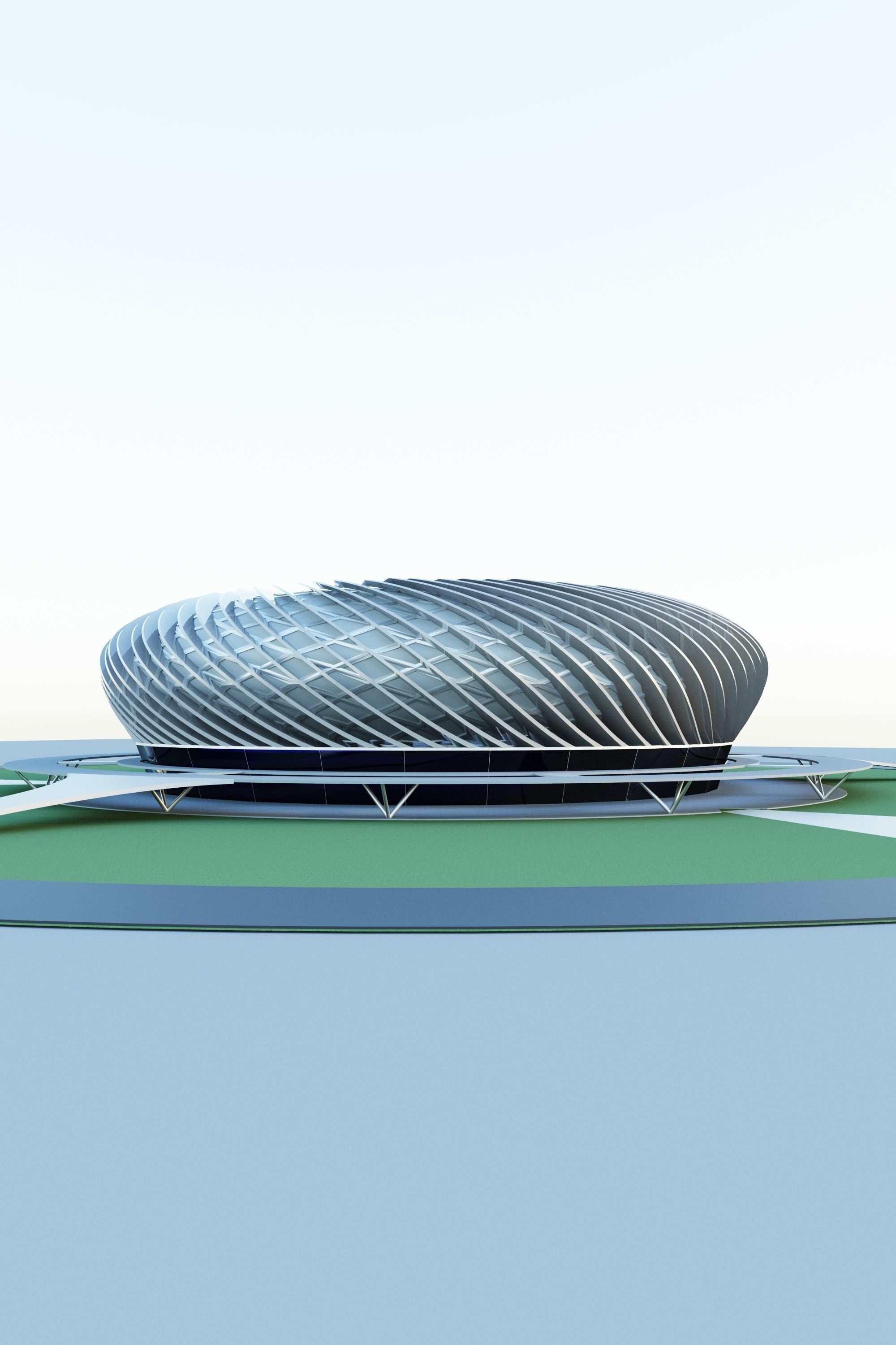 Stadium09 soccer stadium with circular shape 3D model_5