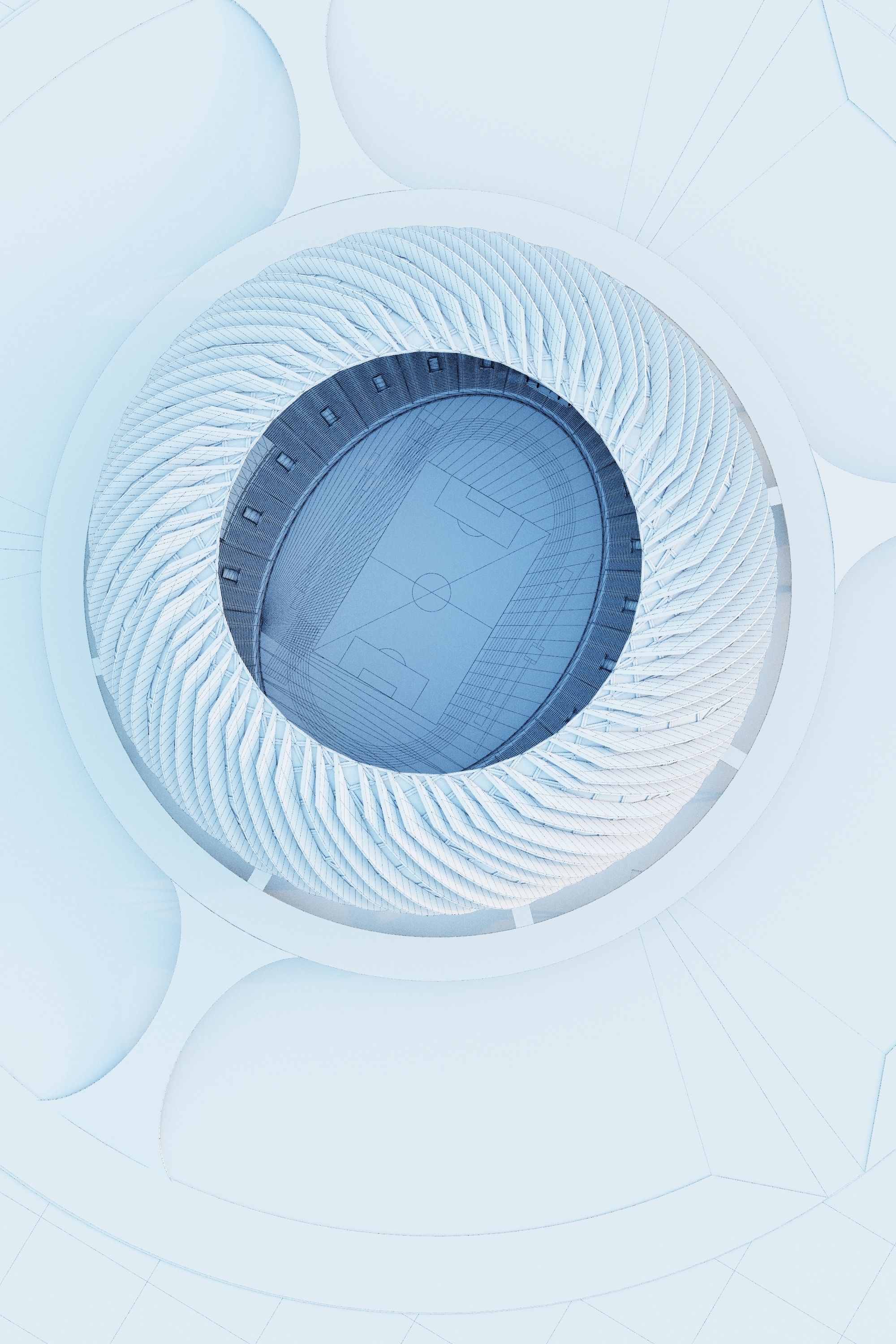 Stadium09 soccer stadium with circular shape 3D model_9