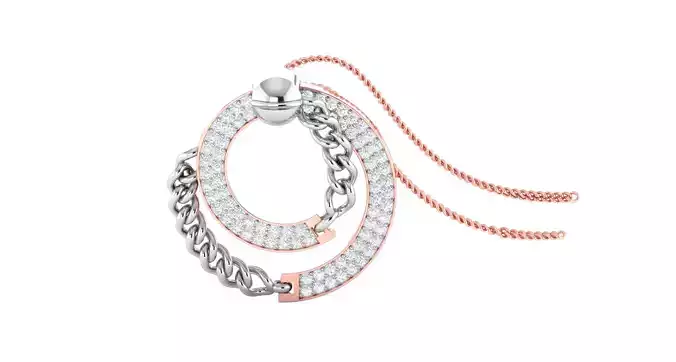 Women pendant-earrings set 3dm stl render detail 3D print model