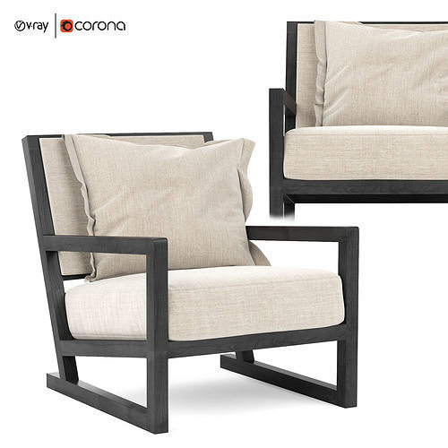 Clio Maxalto Armchair BandB Italia 3D model