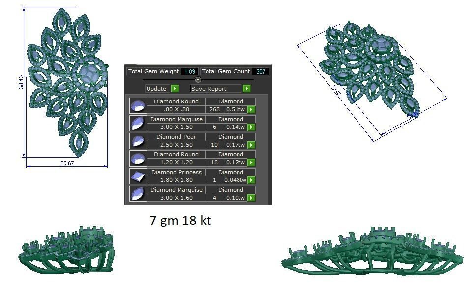 Women pendant 3dm stl render detail 3D print model 3D print model_1
