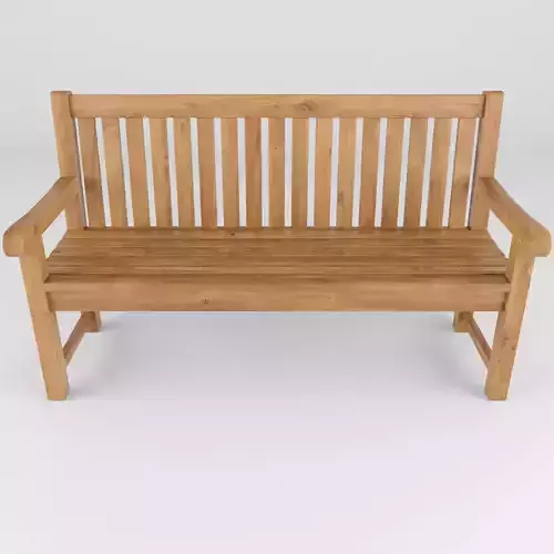 Wooden garden bench