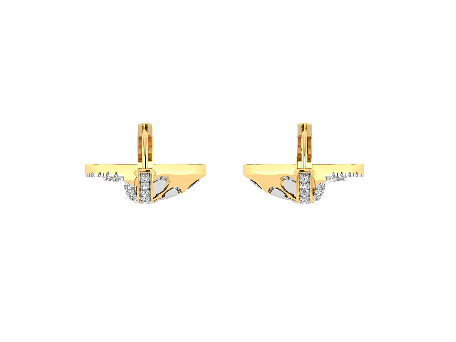 Women pendant-earrings set 3dm stl render detail 3D print model 3D print model_9