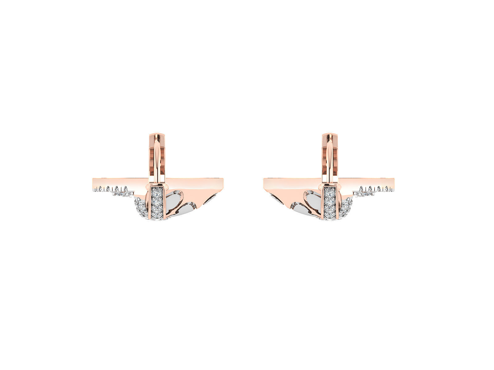 Women pendant-earrings set 3dm stl render detail 3D print model 3D print model_8