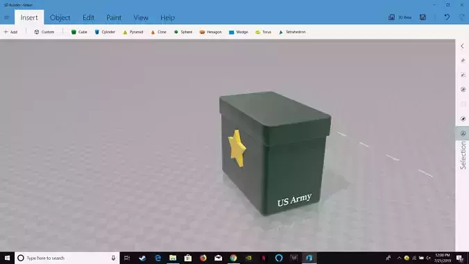 WW2 US Army Pillbox  Low-poly 3D model