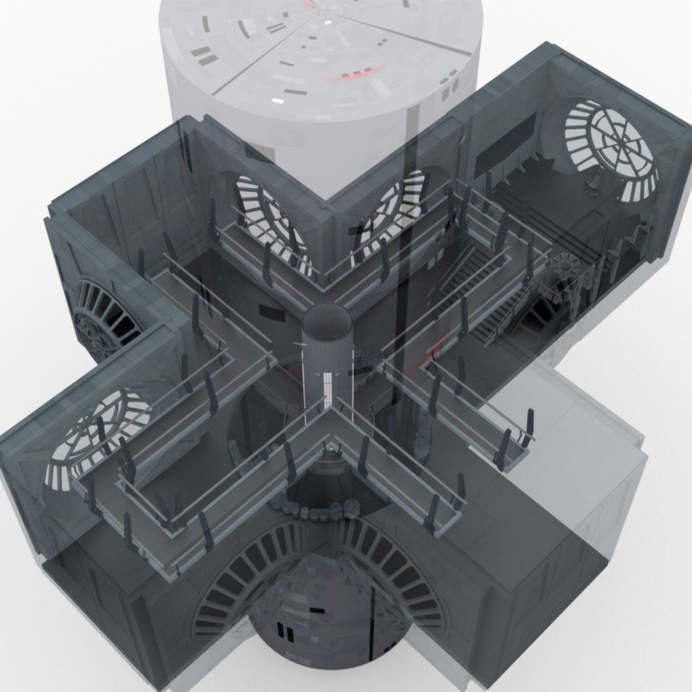 Imperial Throne Room in multiple formats 3D model_8