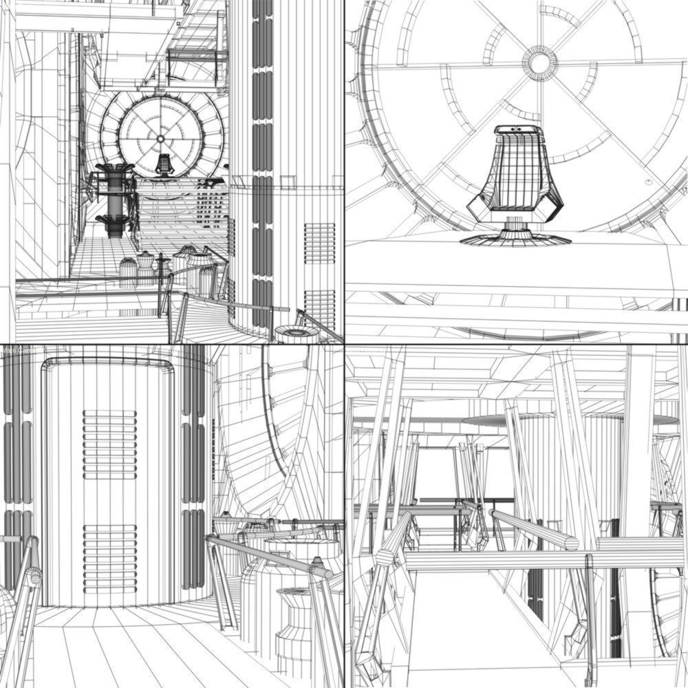 Imperial Throne Room in multiple formats 3D model_18