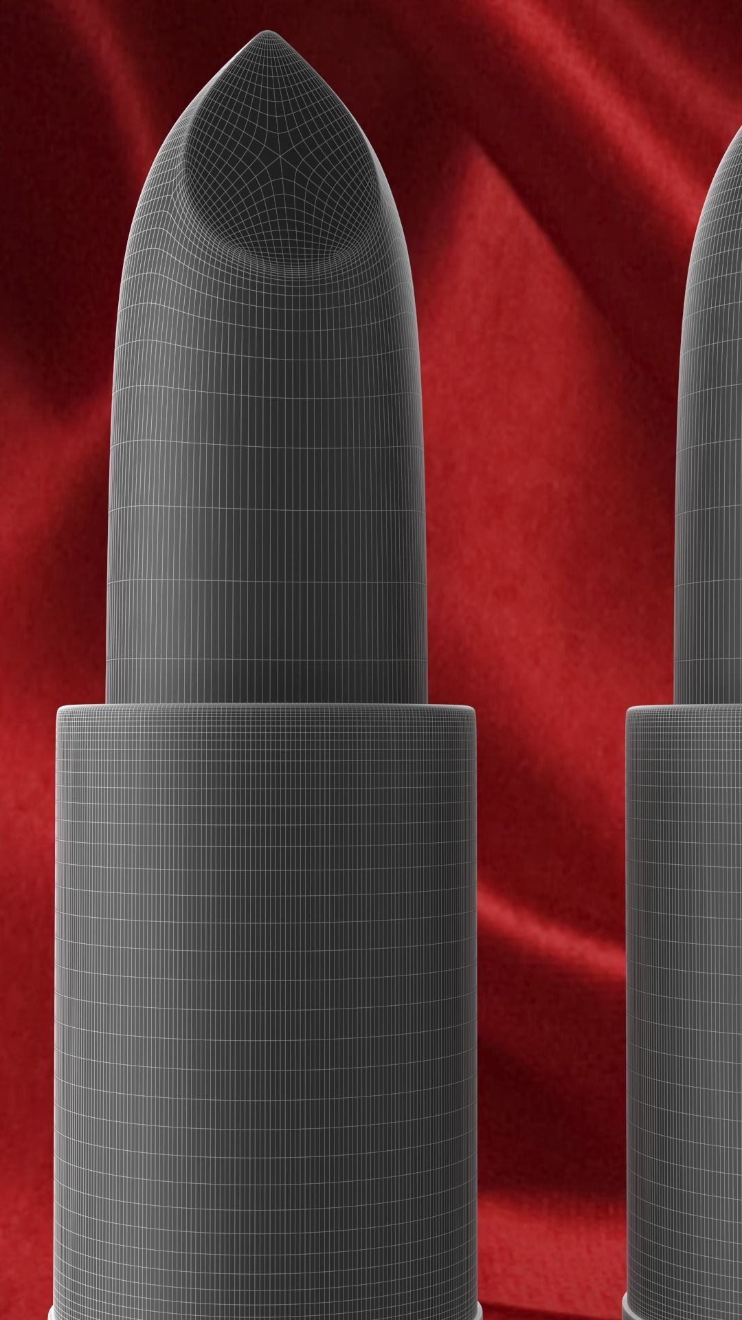 MAC Lipstick High-Poly and Unwrapped 3D model_1