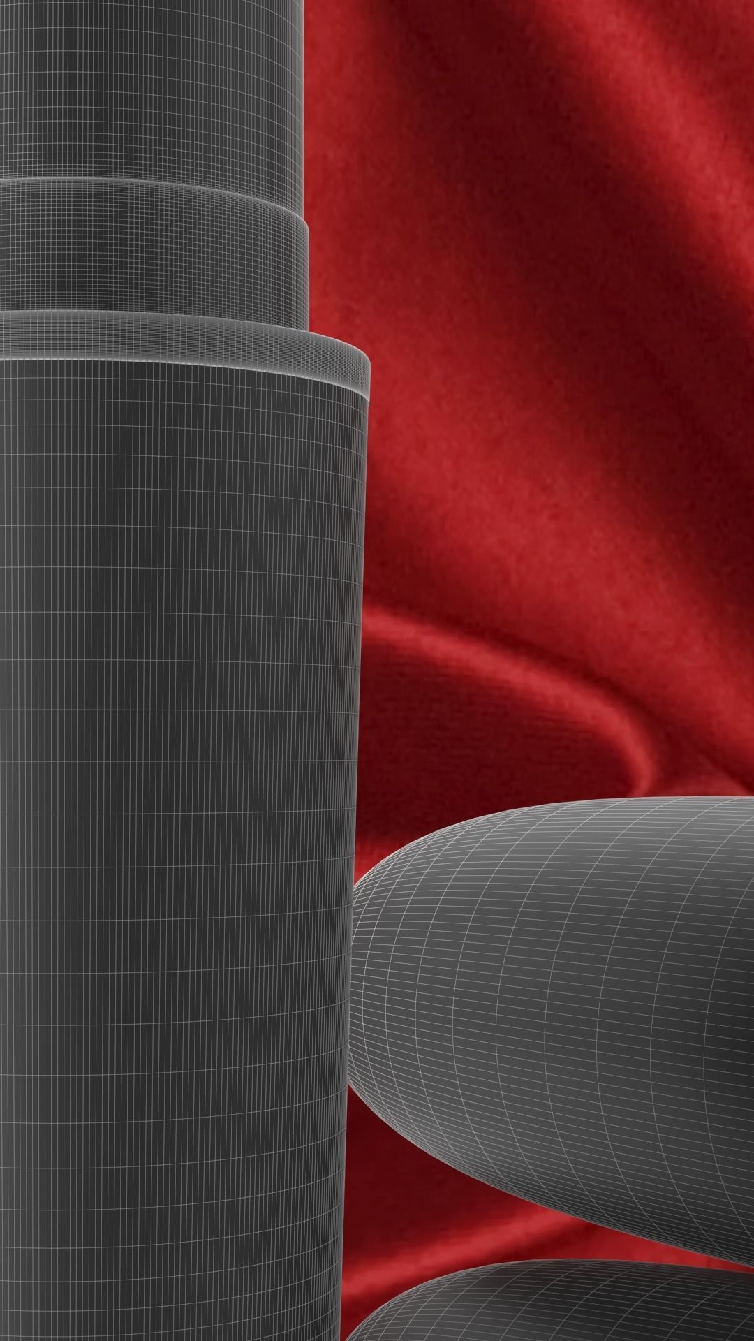 MAC Lipstick High-Poly and Unwrapped 3D model_2