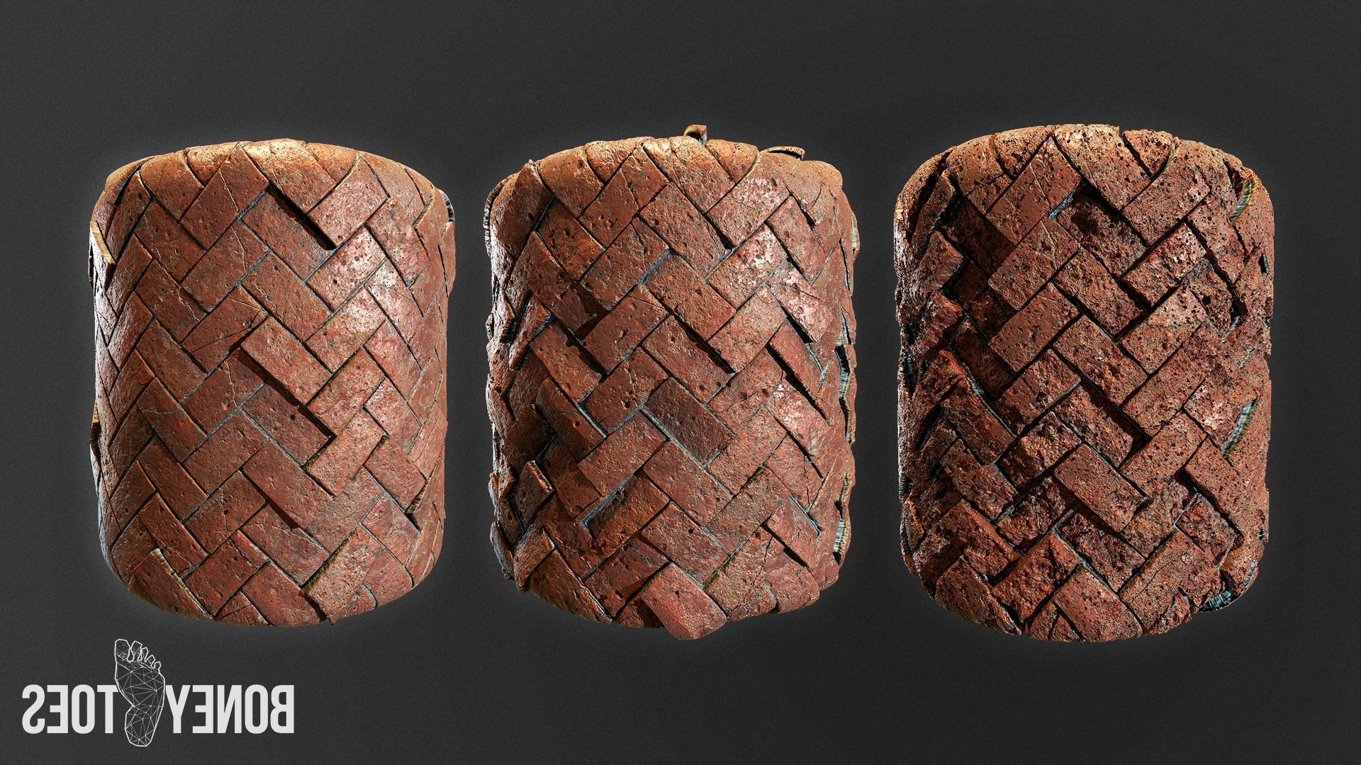 Herringbone Brick Floor Tiles - Game Textures Texture_17