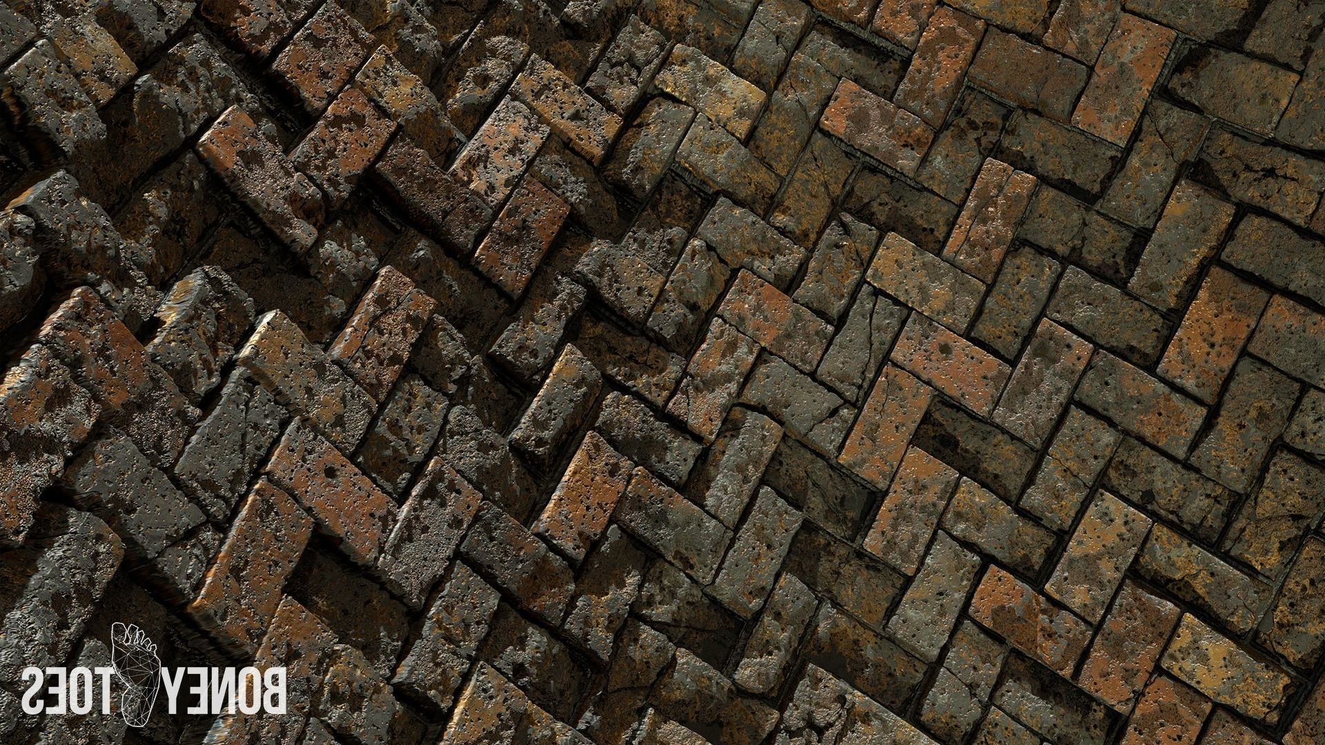 Herringbone Brick Floor Tiles - Game Textures Texture_6