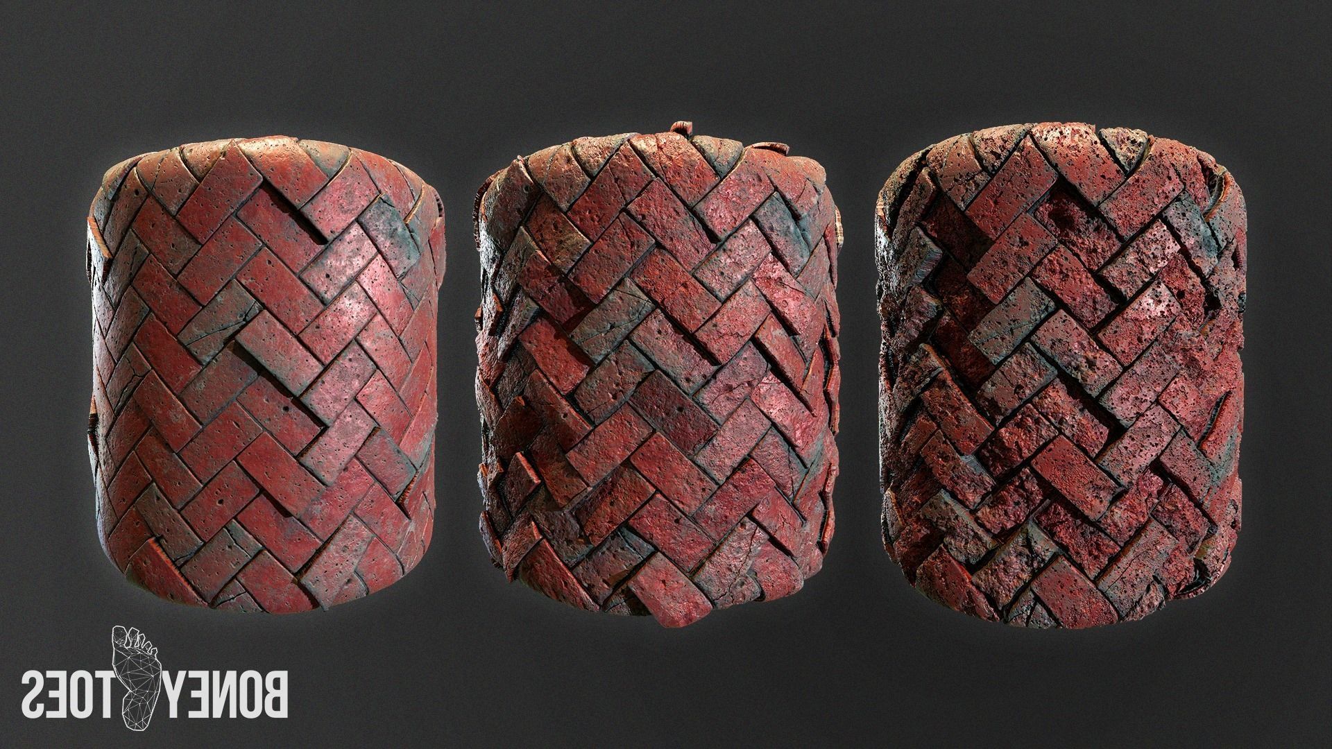 Herringbone Brick Floor Tiles - Game Textures Texture_18