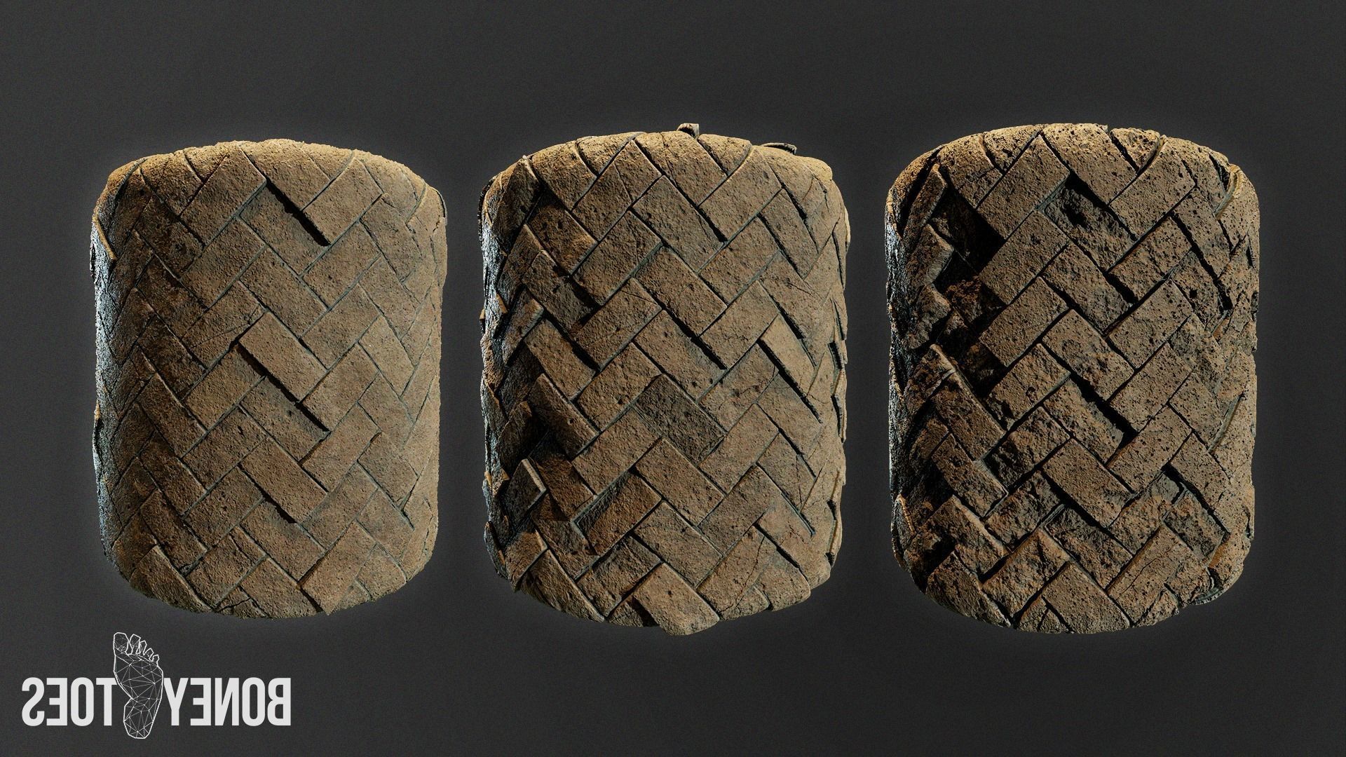 Herringbone Brick Floor Tiles - Game Textures Texture_15